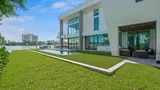 modern home along the water in south florida