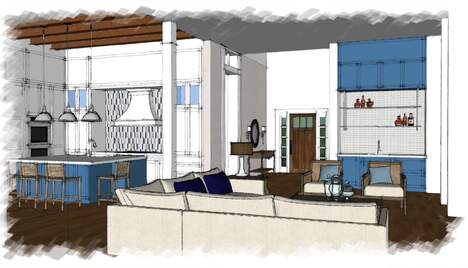 pool overlooking ocean sunset in lite up the night