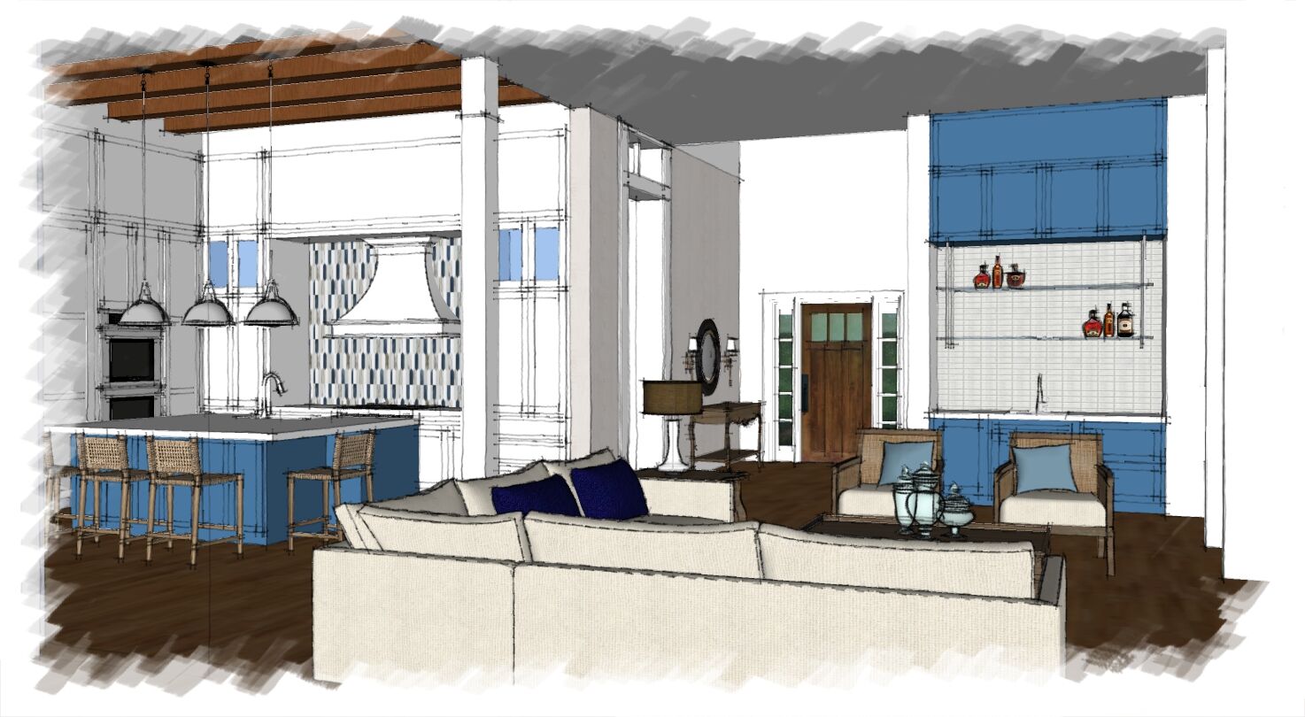 pool overlooking ocean sunset in lite up the night