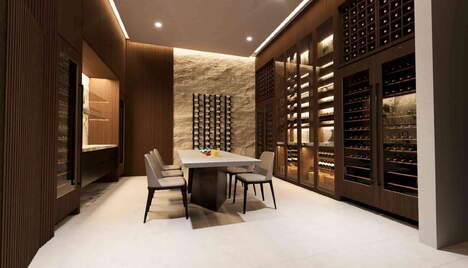 pool overlooking ocean sunset in lite up the night