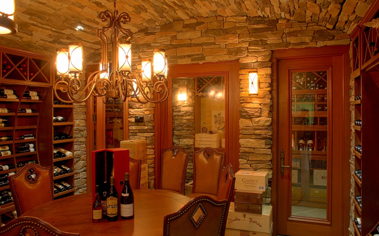 beautiful wine cellar