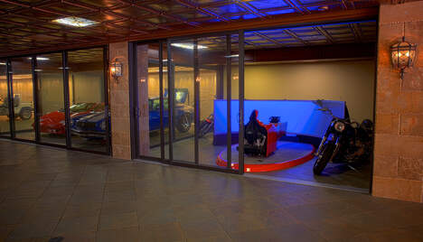 view of inside the garage