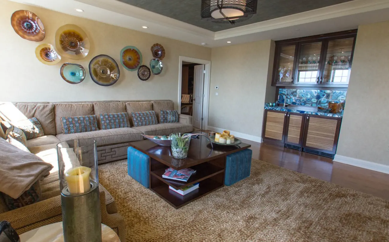 seating area of park view penthouse