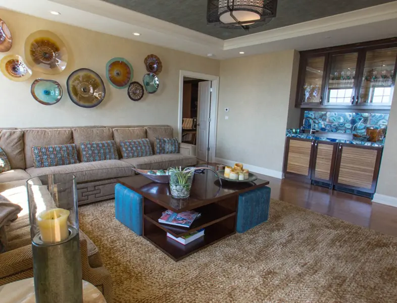 seating area of park view penthouse