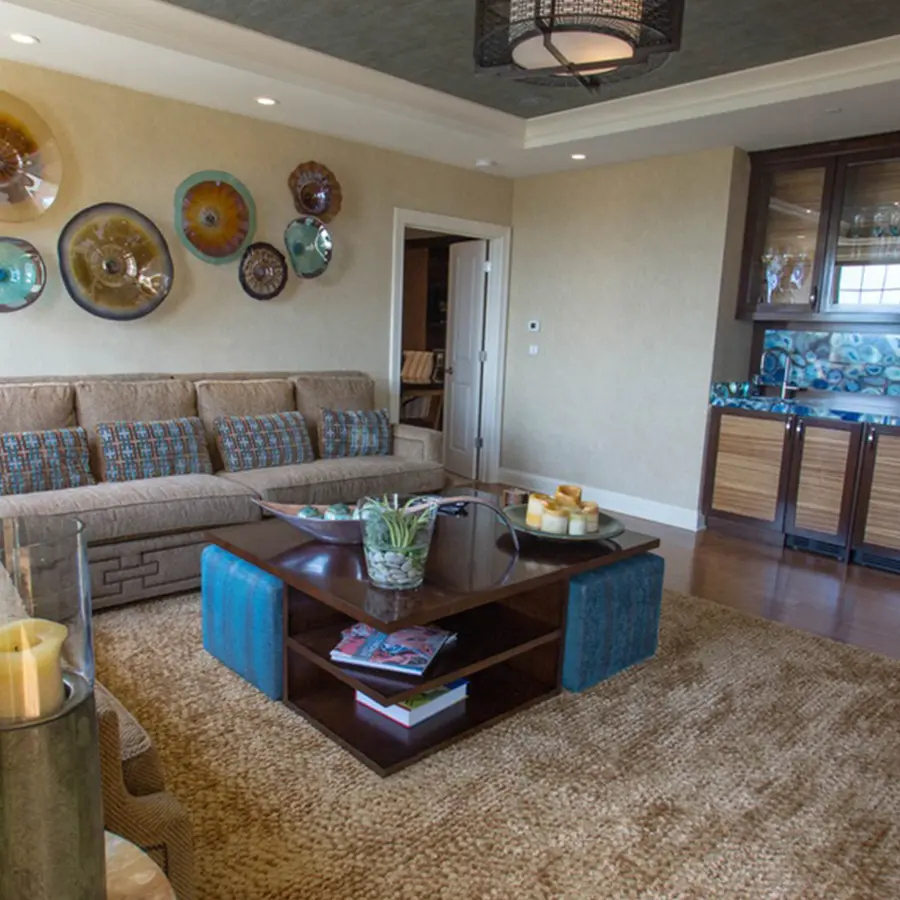 seating area of park view penthouse