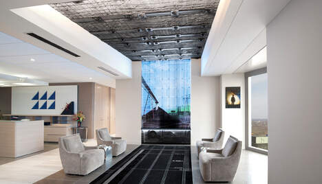 waiting area in riverfront high rise offices