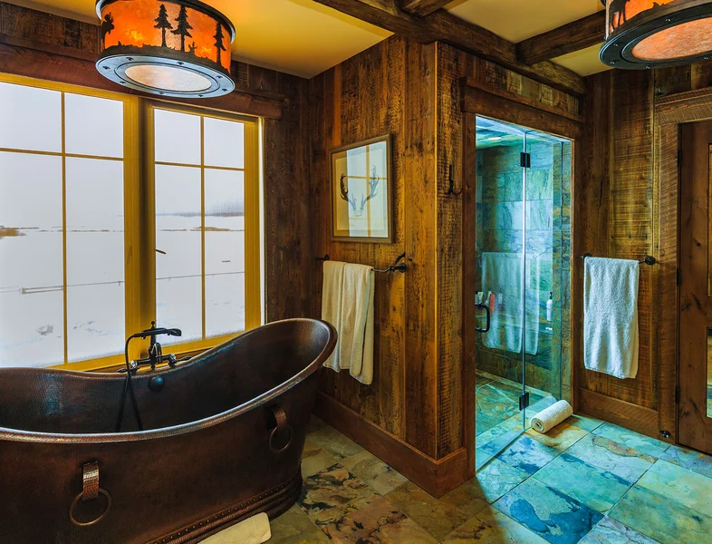 bathroom in the twin eagle ranch