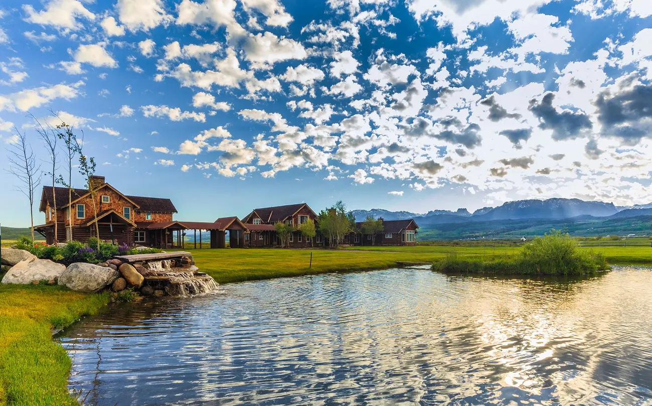 lake view on twin eagle ranch in Wyoming