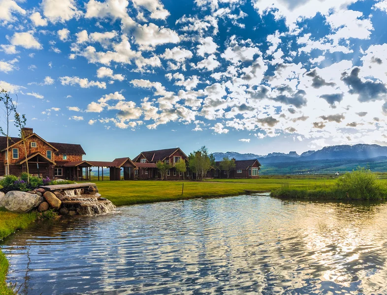 lake view on twin eagle ranch in Wyoming