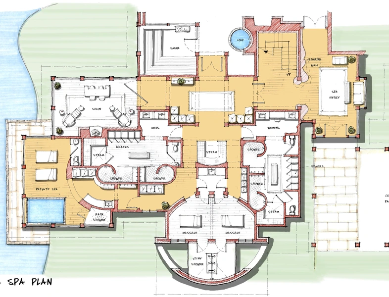 architectural drawings of wild west lodge